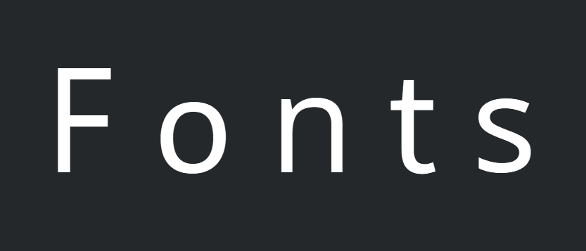 Letterforms of neutral fonts